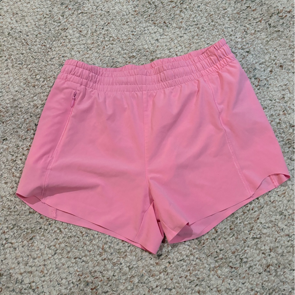 Athleta GIRL Hot Pink Heart The Hustle Shorts